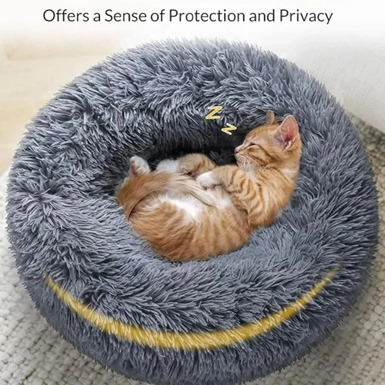 The Calming Donut Bed — Anti-Anxiety Pet Bed