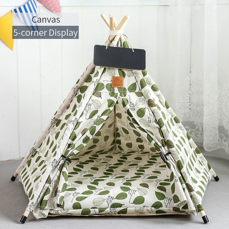 The Cozy Teepee — Pet Hideaway Tent