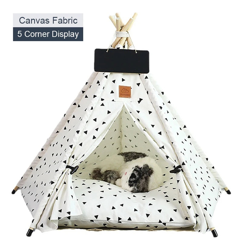 The Cozy Teepee — Pet Hideaway Tent