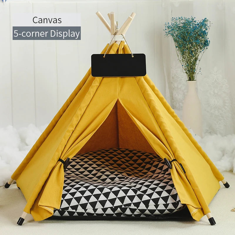 The Cozy Teepee — Pet Hideaway Tent