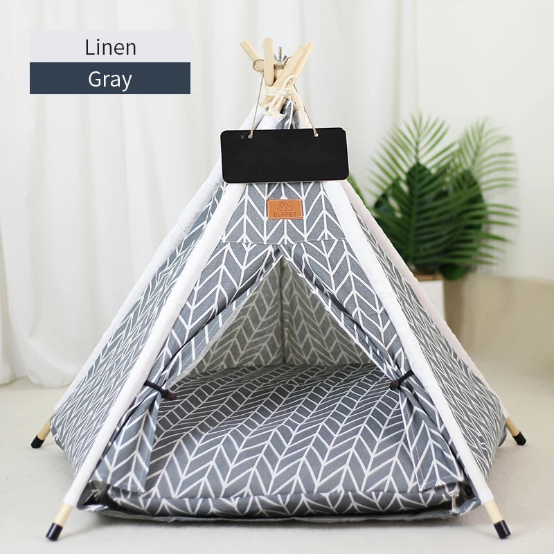 The Cozy Teepee — Pet Hideaway Tent
