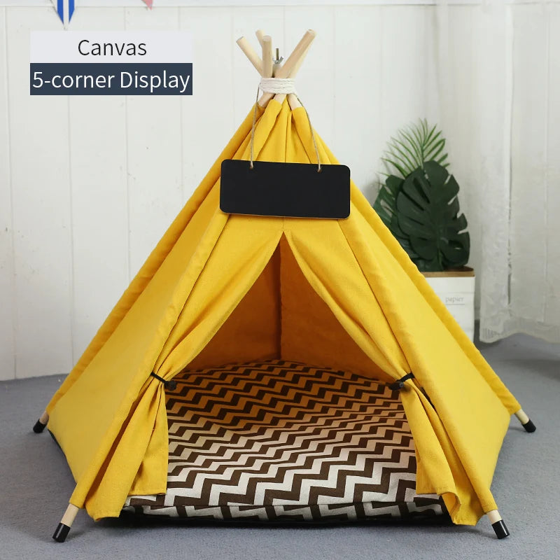 The Cozy Teepee — Pet Hideaway Tent