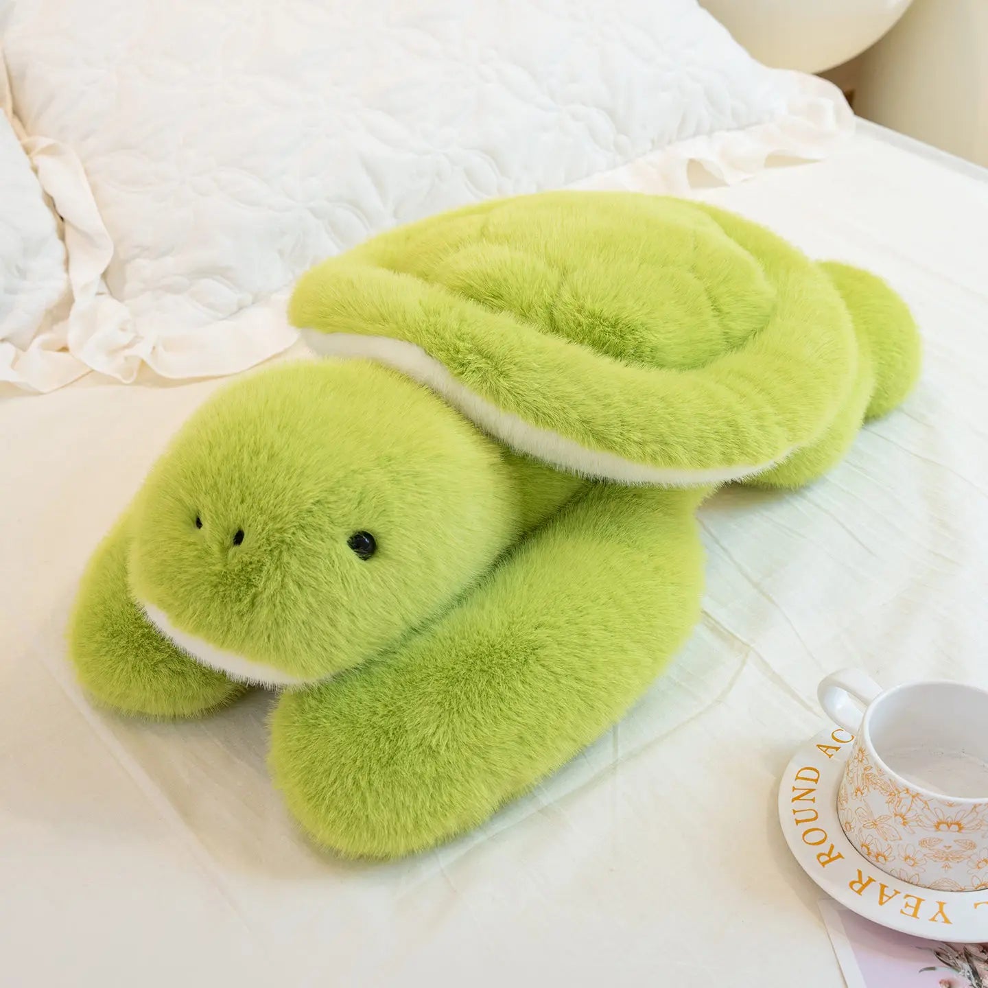 Huggo Weighted Tortoise — weighted tortoise plush for adults, 2.2 lb deep-pressure comfort