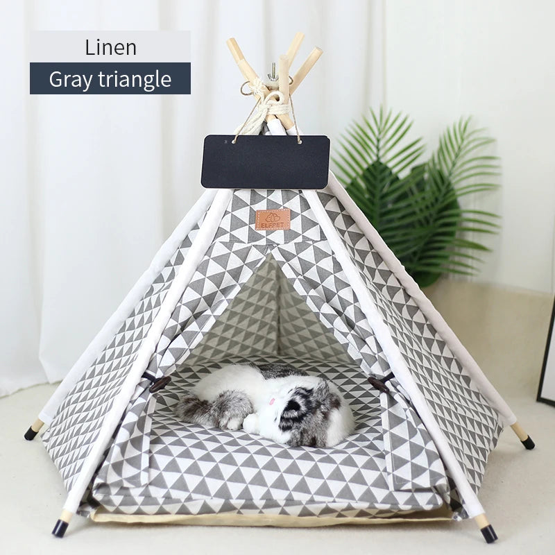 The Cozy Teepee — Pet Hideaway Tent