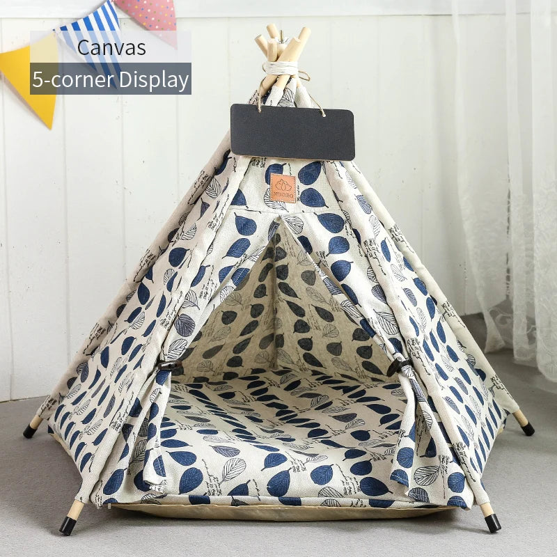 The Cozy Teepee — Pet Hideaway Tent