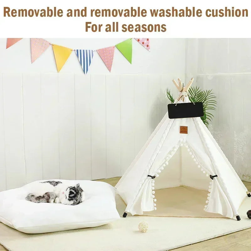 The Cozy Teepee — Pet Hideaway Tent