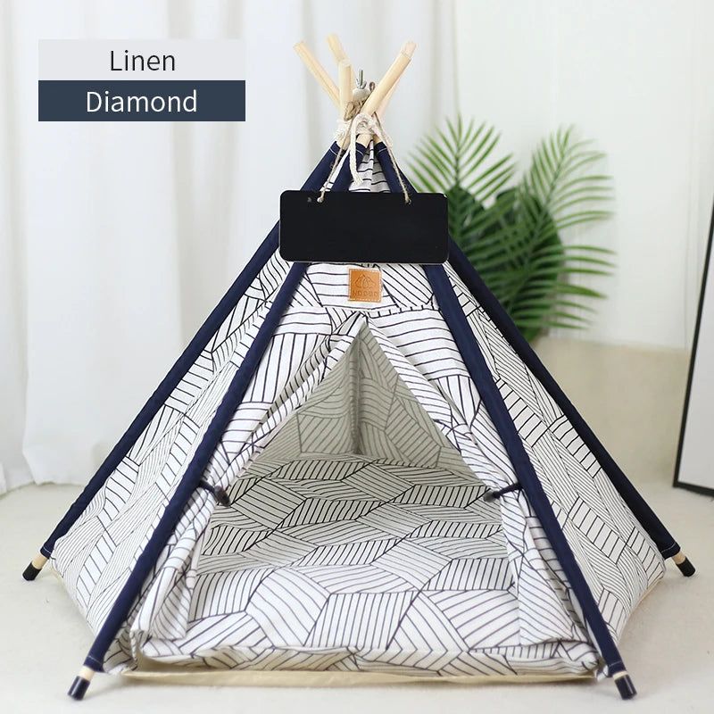 The Cozy Teepee — Pet Hideaway Tent