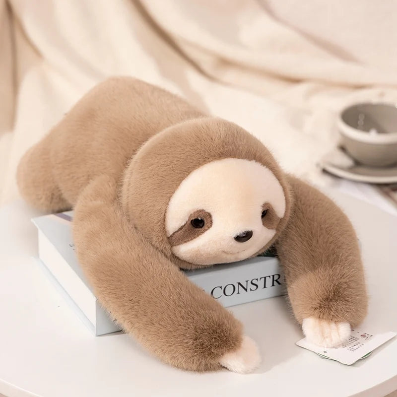 Lull weighted companion — soft weighted sloth plush with long hug-back arms