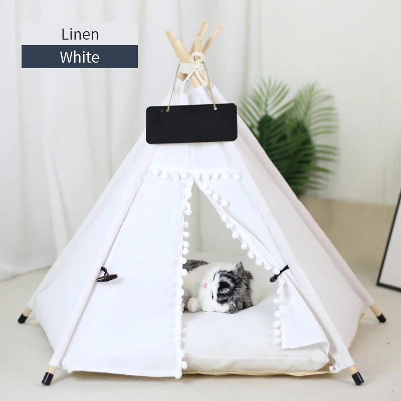 The Cozy Teepee — Pet Hideaway Tent