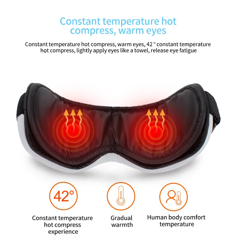 Eye massager in use
