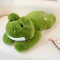 Huggo Weighted Frog — weighted frog plush for adults with long hug-back arms, cottagecore