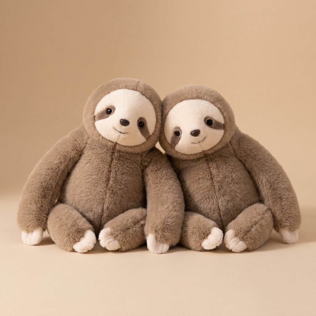 Two Lull weighted companions leaning on each other — the Calm Duo bundle